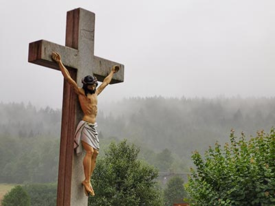 przydrożny krzyż w Starym Gierałtowie