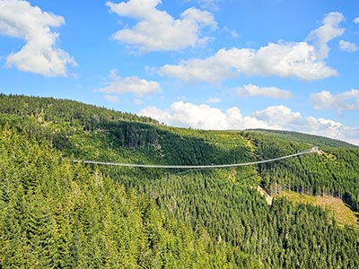 widok na Sky Bridge w Czechach